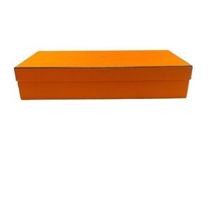 Authentic Hermes Paris Orange Shoe Empty Box 13.5x6.75”x2.75” Gift Storage Set